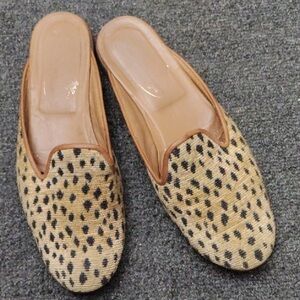 Stubbs & Wootton Animal Print Mules